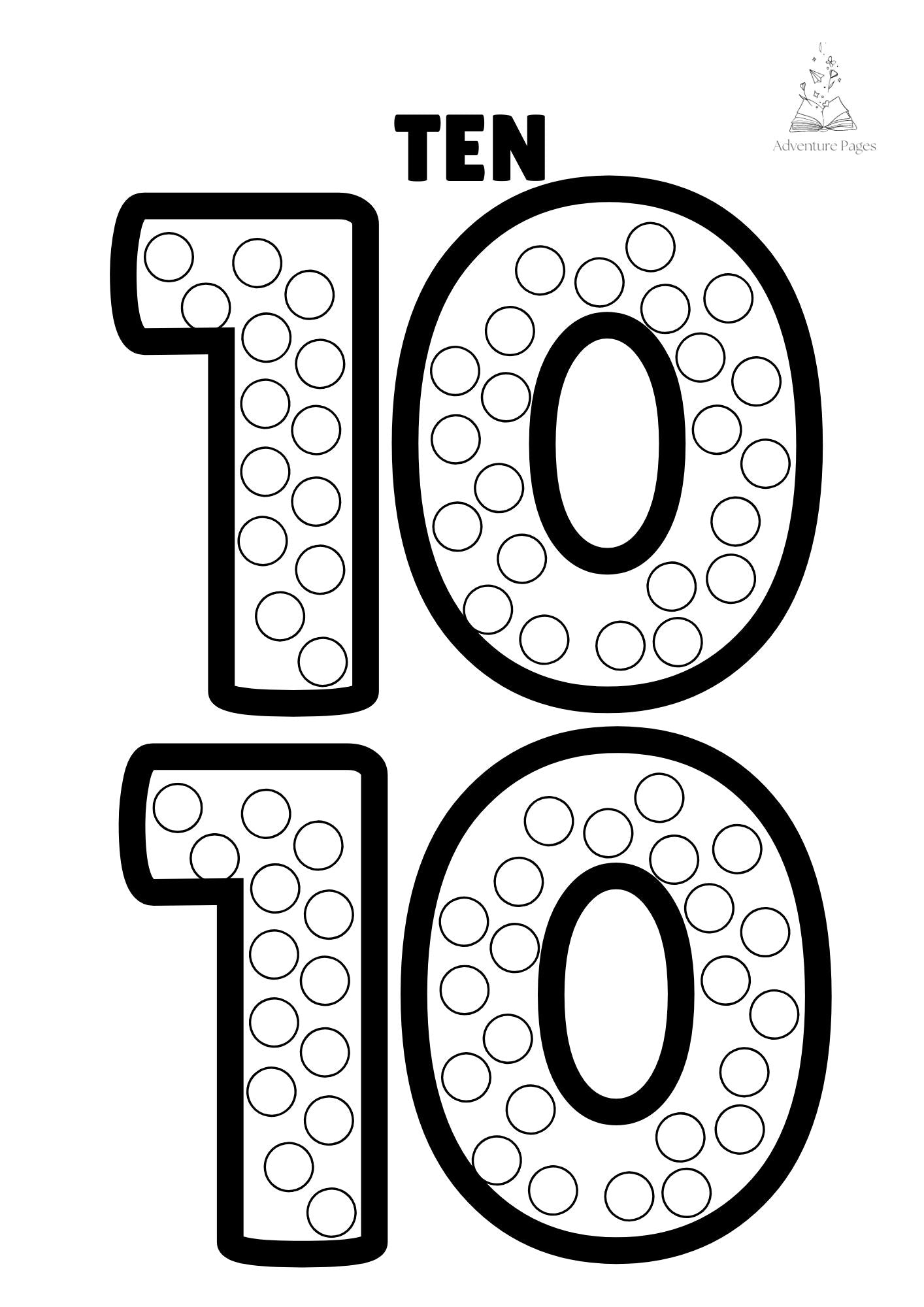 Dot Marker - Numbers