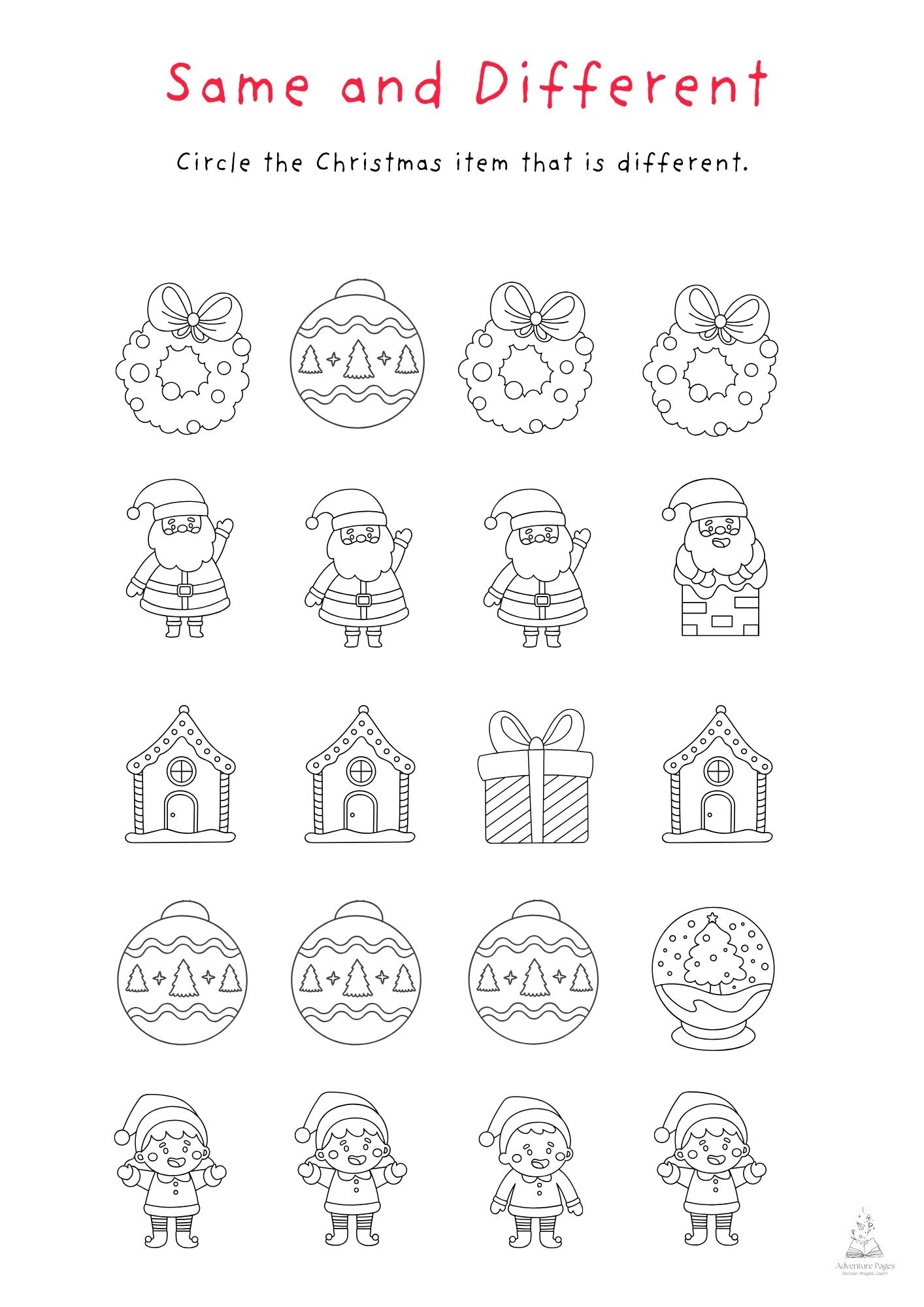 Christmas Activity Pages