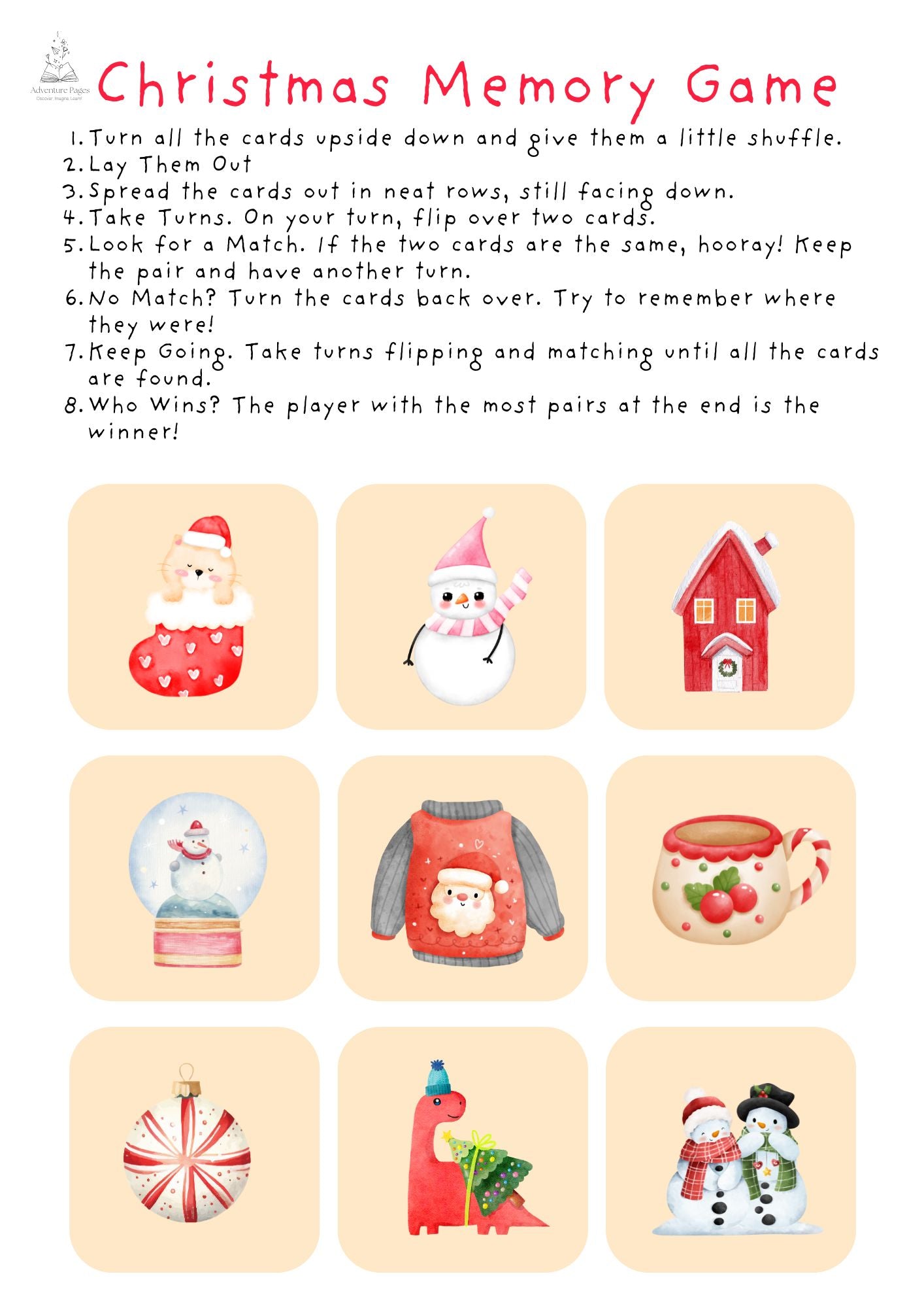 Christmas Activity Pages