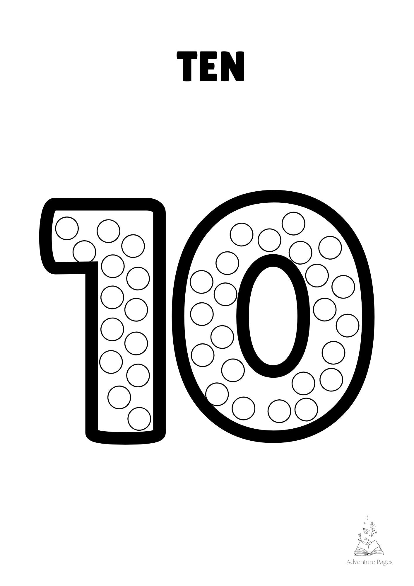Dot Marker - Numbers