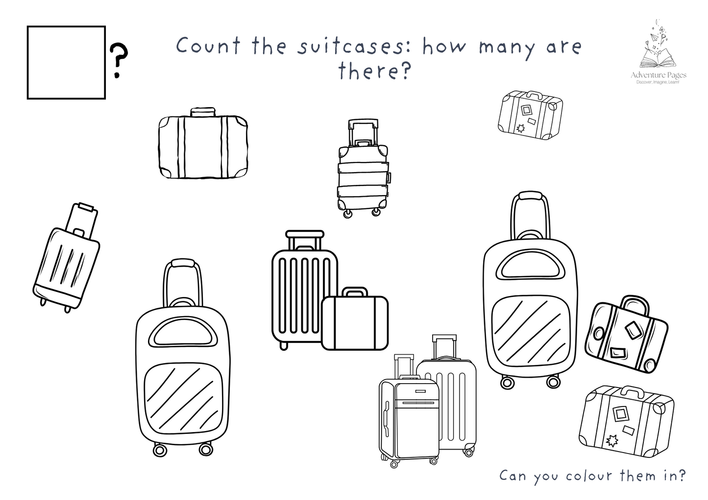 Plane Trip Activity Pages