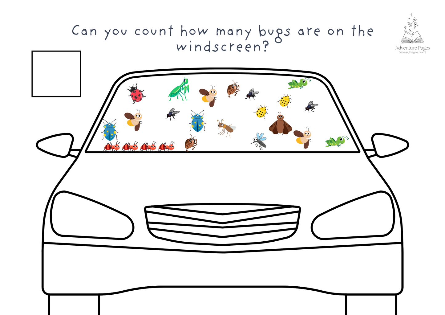 Road Trip Activity Pages