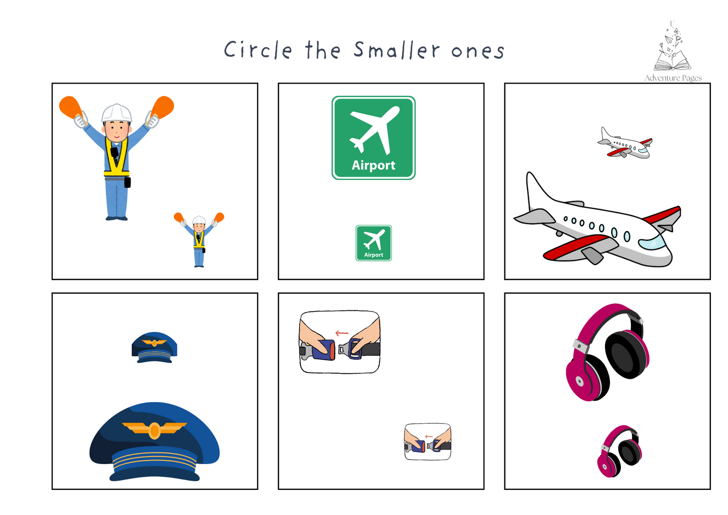 Plane Trip Activity Pages
