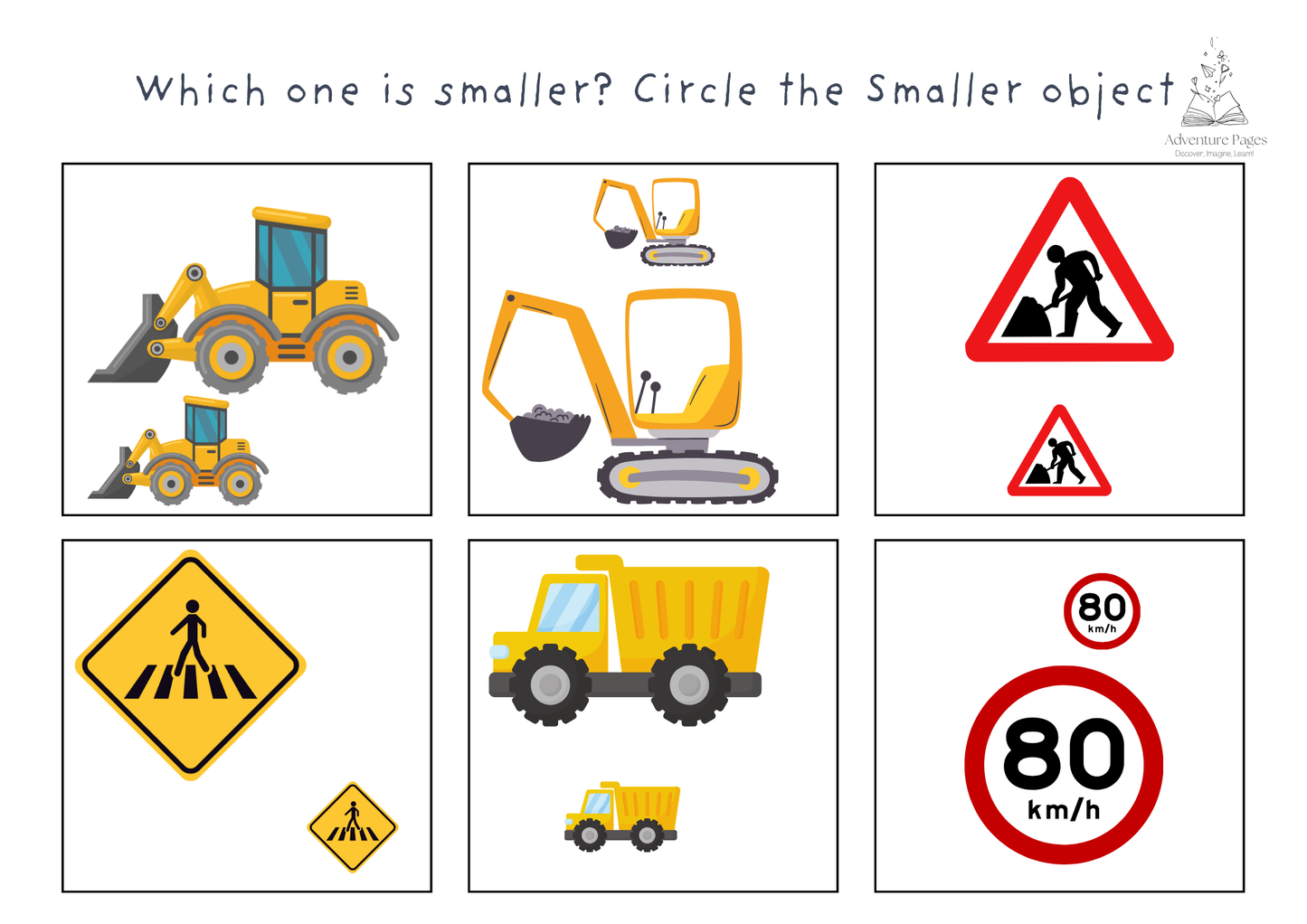 Road Trip Activity Pages