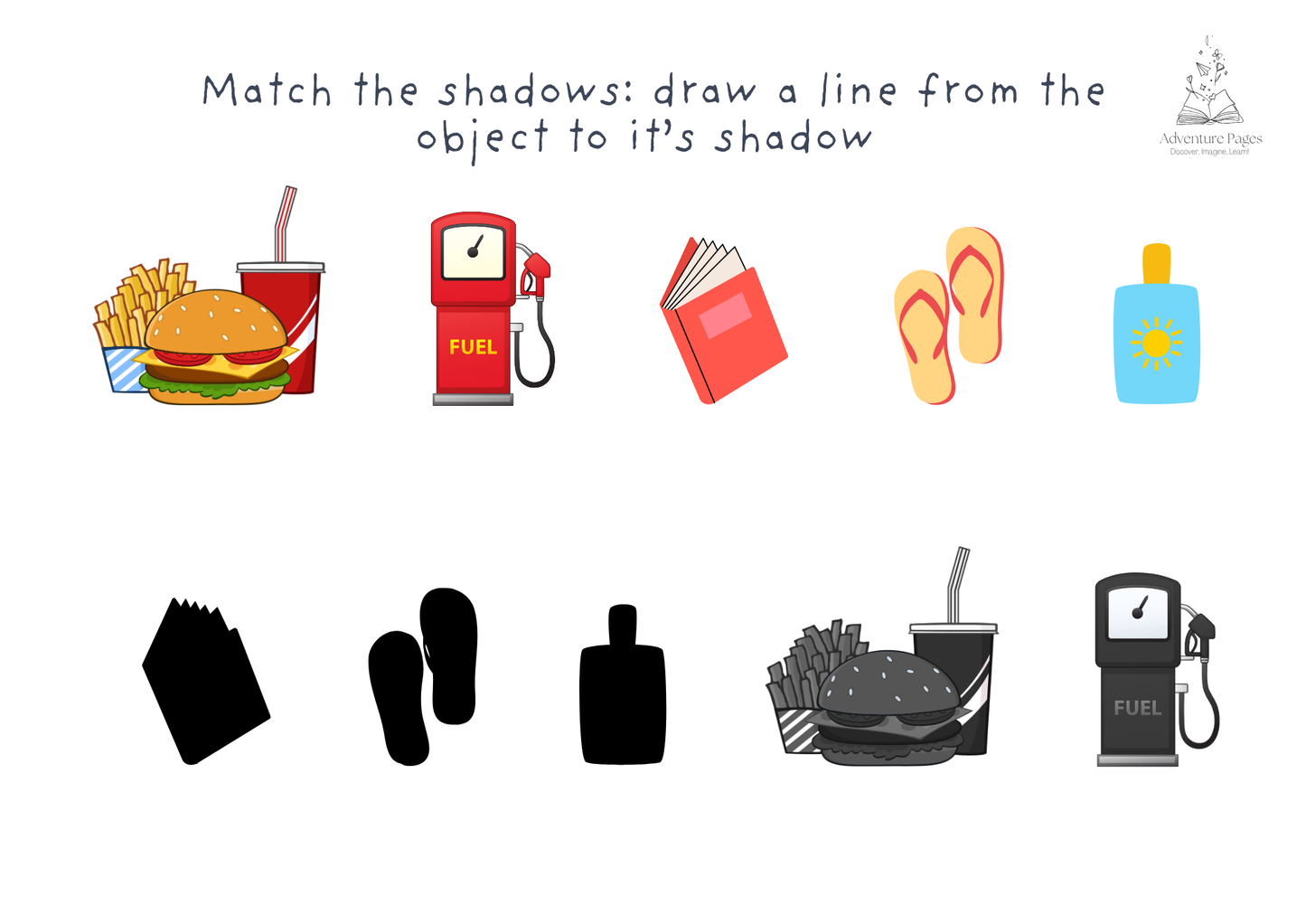 Road Trip Activity Pages