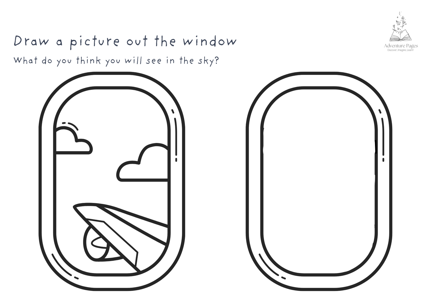 Plane Trip Activity Pages