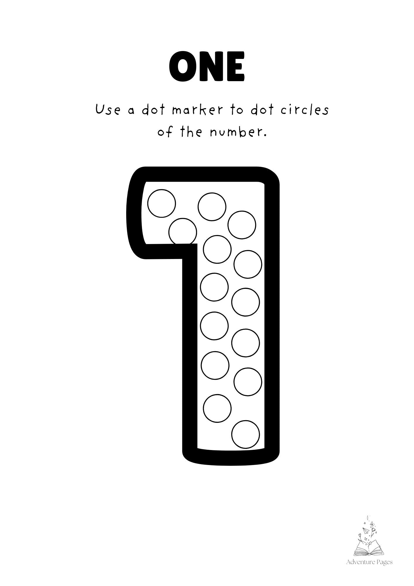 Dot Marker - Numbers