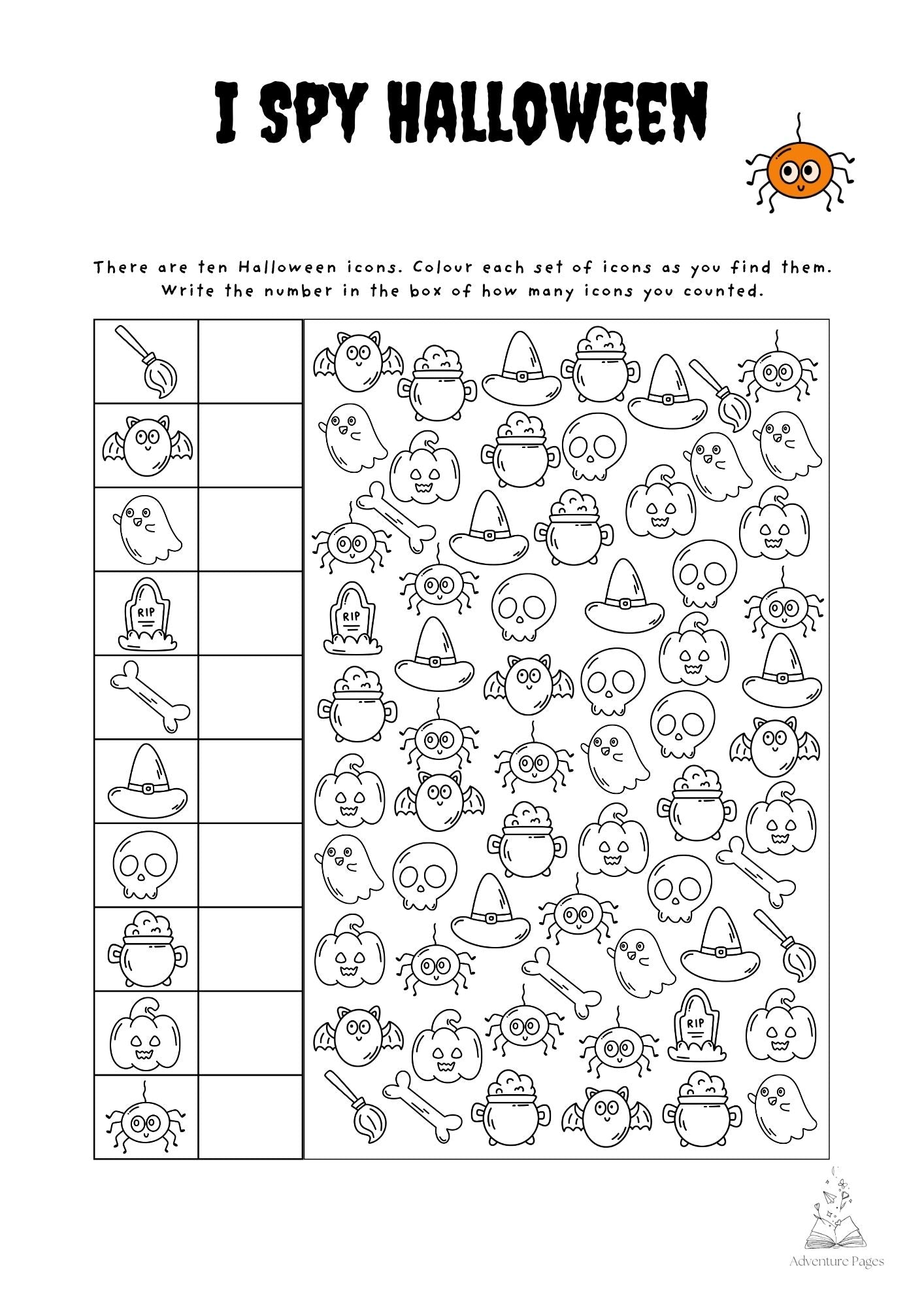 Halloween Activity Pages