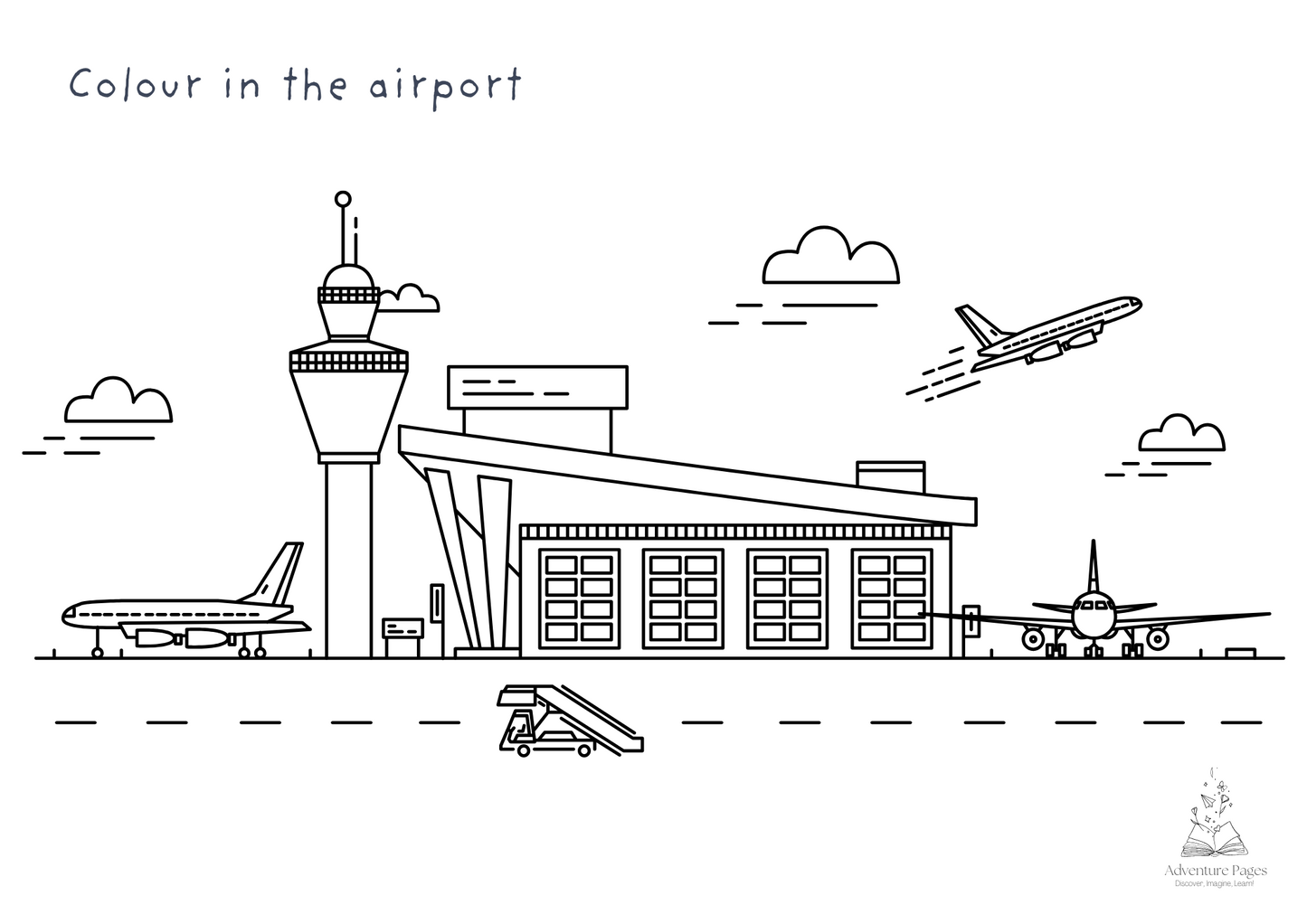 Plane Trip Activity Pages