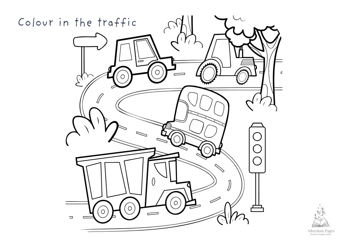 Road Trip Activity Pages