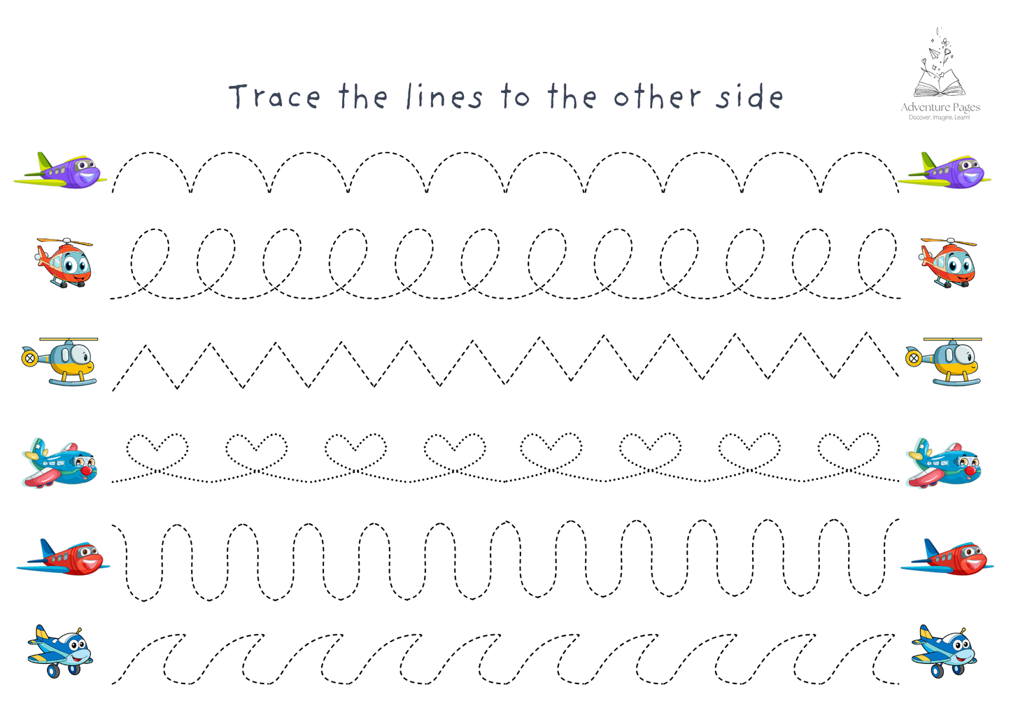 Plane Trip Activity Pages