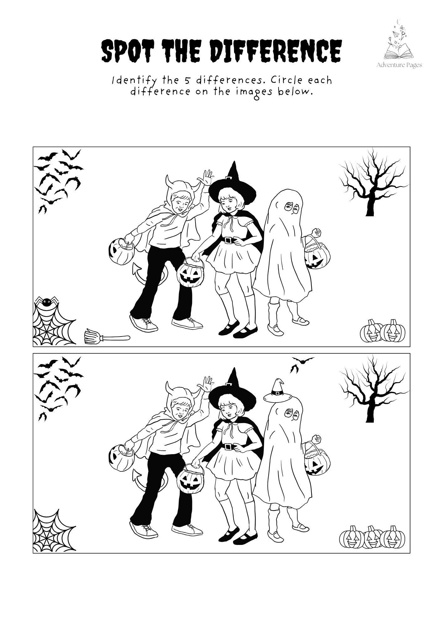 Halloween Activity Pages