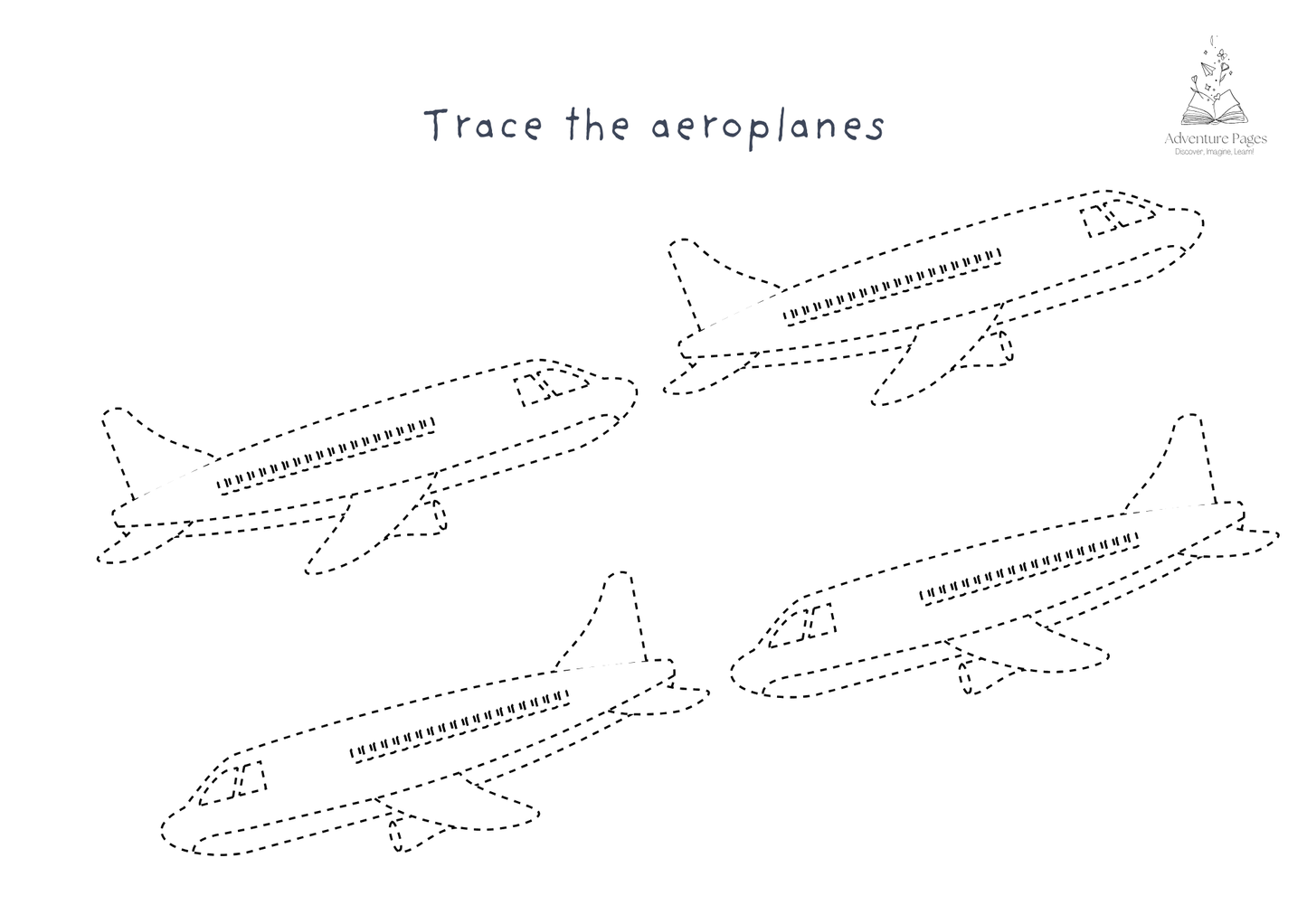 Plane Trip Activity Pages