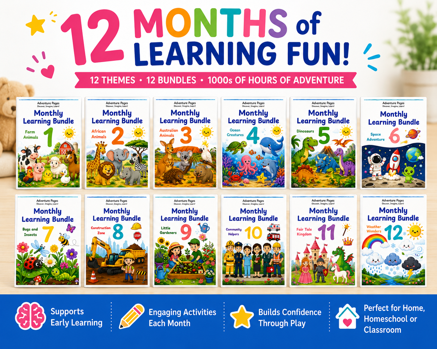 Monthly Learning Bundle - 12 months Prepaid